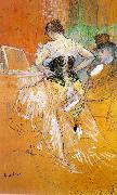 toulouse-lautrec, Woman in a Corset  Woman in a Corset  -y